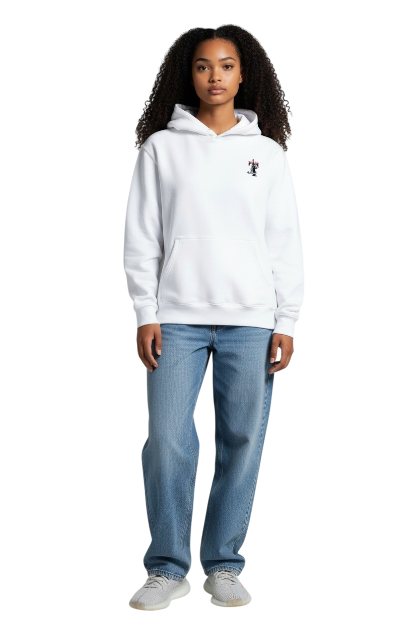 IDENTITY HOODIE — TRUE 2 SELF™  (WHITE)