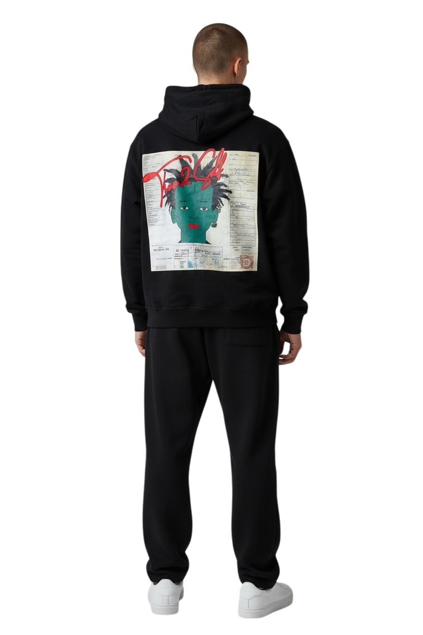 IDENTITY HOODIE — TRUE 2 SELF™  (BLACK)